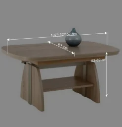 Wohnen Tische<Funktioneller Sofatisch in Eiche Sonoma - Gracelino