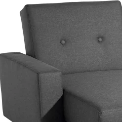 Wohnen Sofas<Funktionelles Ecksofa in Dunkelgrau - Kalastania (zweiteilig)