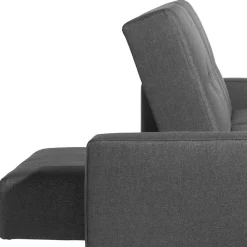 Wohnen Sofas<Funktionelles Ecksofa in Dunkelgrau - Kalastania (zweiteilig)