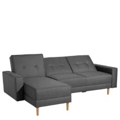 Wohnen Sofas<Funktionelles Ecksofa in Dunkelgrau - Kalastania (zweiteilig)