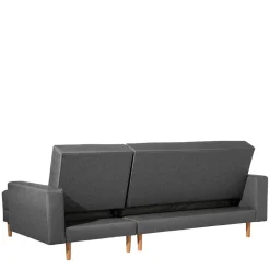 Wohnen Sofas<Funktionelles Ecksofa in Dunkelgrau - Kalastania (zweiteilig)