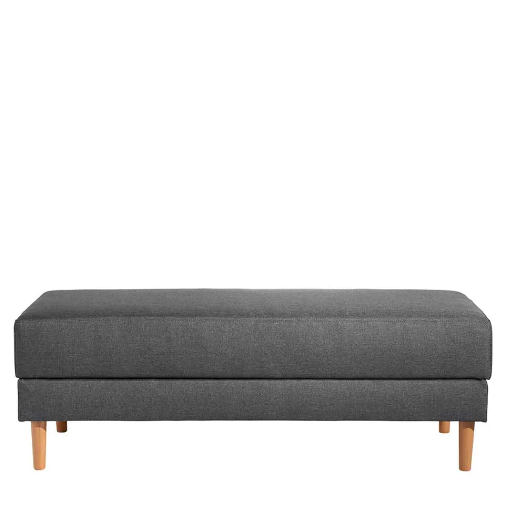 Wohnen Sofas<Funktionelles Ecksofa in Dunkelgrau - Kalastania (zweiteilig)