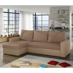 Wohnen Sofas<Funktionscouch in hellem und dunklem Beige - Negro