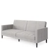 Wohnen Betten|Sofas<Funktionscouch in Hellgrau und Schwarz - Logion
