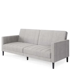 Wohnen Betten|Sofas<Funktionscouch in Hellgrau und Schwarz - Logion