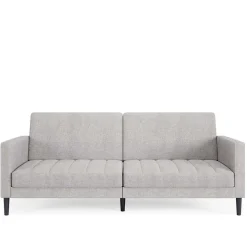 Wohnen Betten|Sofas<Funktionscouch in Hellgrau und Schwarz - Logion