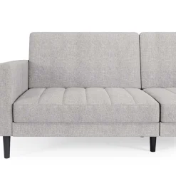 Wohnen Betten|Sofas<Funktionscouch in Hellgrau und Schwarz - Logion
