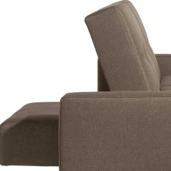 Wohnen Sofas<Funktionsecke in Beigegrau mit Erle - Dwight (zweiteilig)