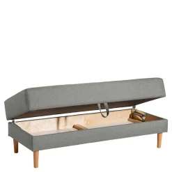 Wohnen Sofas<Funktionsecke in Hellgrau mit Erle - Manoja (zweiteilig)