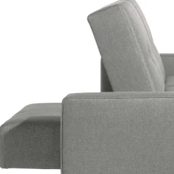 Wohnen Sofas<Funktionsecke in Hellgrau mit Erle - Manoja (zweiteilig)