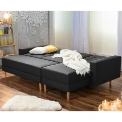 Wohnen Sofas<Funktionsecke mit Hocker Set - Cunicci (zweiteilig)