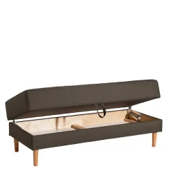 Wohnen Betten|Sofas<Funktionsecksofa in Braun mit Erle - Iljona (zweiteilig)