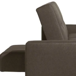 Wohnen Betten|Sofas<Funktionsecksofa in Braun mit Erle - Iljona (zweiteilig)