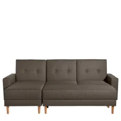 Wohnen Betten|Sofas<Funktionsecksofa in Braun mit Erle - Iljona (zweiteilig)