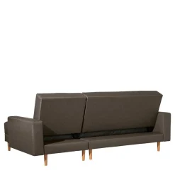 Wohnen Betten|Sofas<Funktionsecksofa in Braun mit Erle - Iljona (zweiteilig)