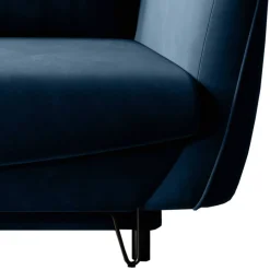 Wohnen Sofas<Funktionssofa in Dunkelblau Stoff - Berenice