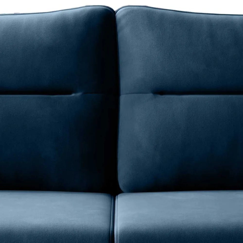 Wohnen Sofas<Funktionssofa in Dunkelblau Stoff - Berenice