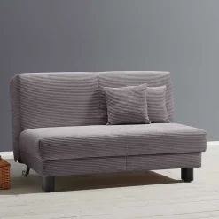 Wohnen Betten|Sofas<Funktionssofa in Grau aus Cord - Naim