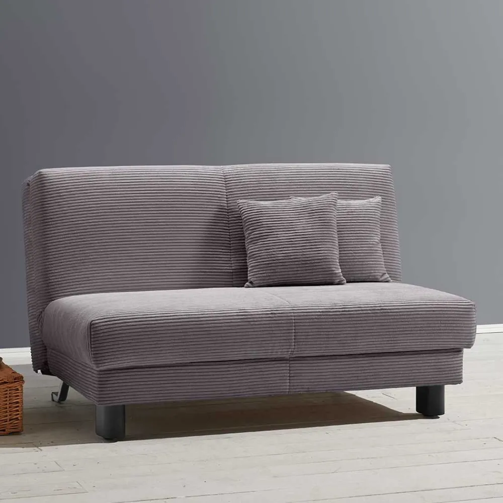 Wohnen Betten|Sofas<Funktionssofa in Grau aus Cord - Naim