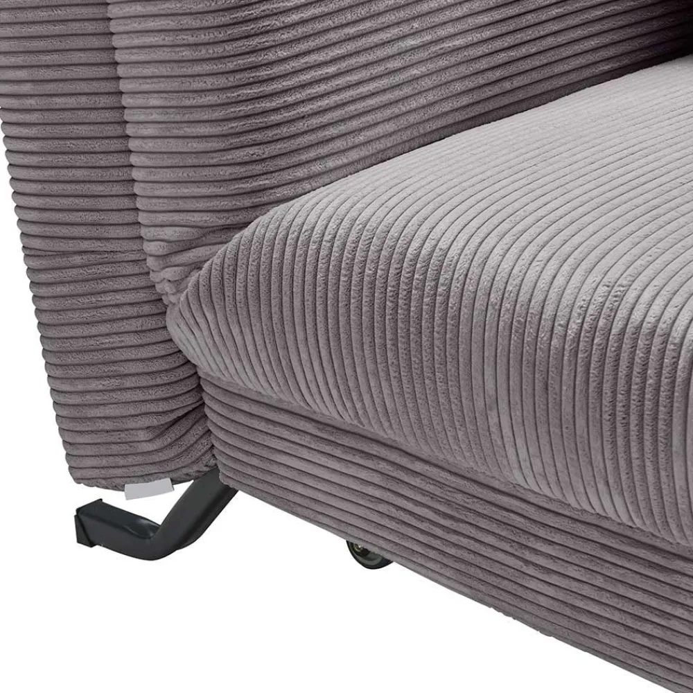 Wohnen Betten|Sofas<Funktionssofa in Grau aus Cord - Naim