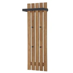 Wohnen Garderoben<Garderobe aus Eichenholz und Metall - Gangizo