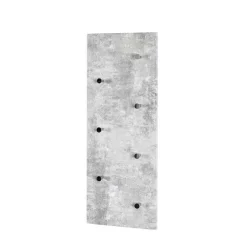 Wohnen Garderoben<Garderobe in Beton Optik Vessina mit 7 Knopf Haken