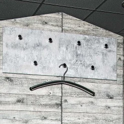 Wohnen Garderoben<Garderobe in Beton Optik Vessina mit 7 Knopf Haken