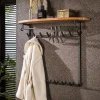 Wohnen Garderoben<Garderobe mit 16 Haken und Stange - Drucana
