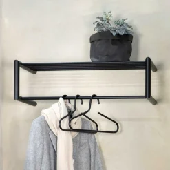 Wohnen Garderoben<Garderobe mit Hutboden in Schwarz - Cowjoy
