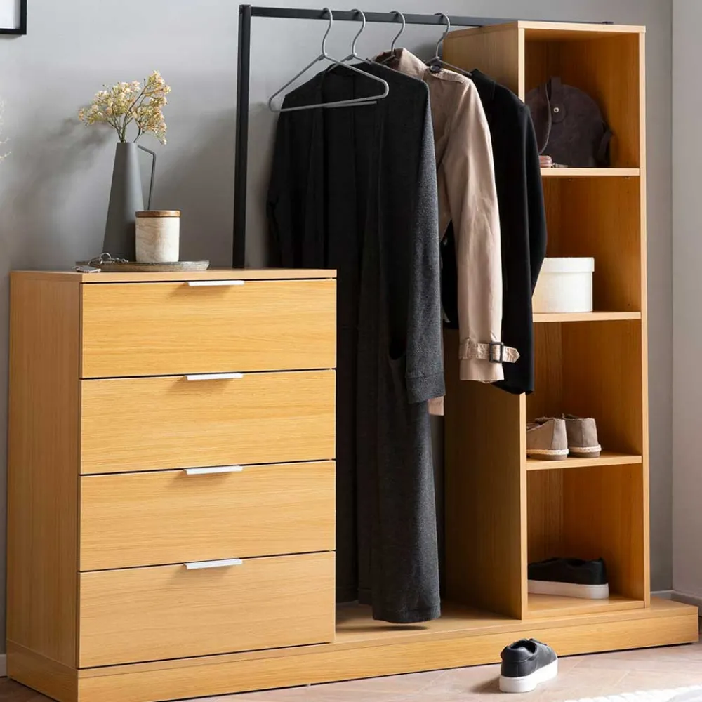 Wohnen Garderoben<Garderobe mit Schubladen und Fächern - Jannick