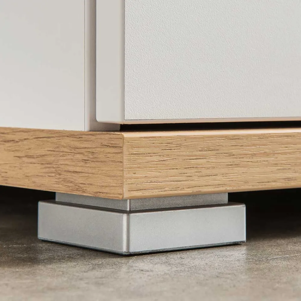 Wohnen Garderoben<Garderoben Set in Weiß & Eiche - Vicanossa (dreiteilig)