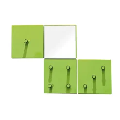 Wohnen Garderoben<Garderobenleiste Ciniak in Grün Hochglanz (vierteilig)