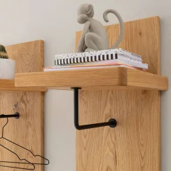 Wohnen Garderoben<Garderobenpaneel aus Balkeneiche Massivholz - Robats