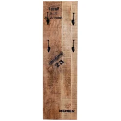 Wohnen Garderoben<Garderobenpaneel im Factory Style aus Holz - Indri