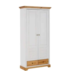 Wohnen Schränke<Garderobenschrank im Landhausstil zweifarbig - Axdonira