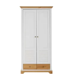 Wohnen Schränke<Garderobenschrank im Landhausstil zweifarbig - Axdonira