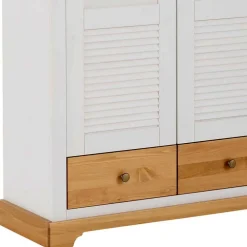 Wohnen Schränke<Garderobenschrank im Landhausstil zweifarbig - Axdonira