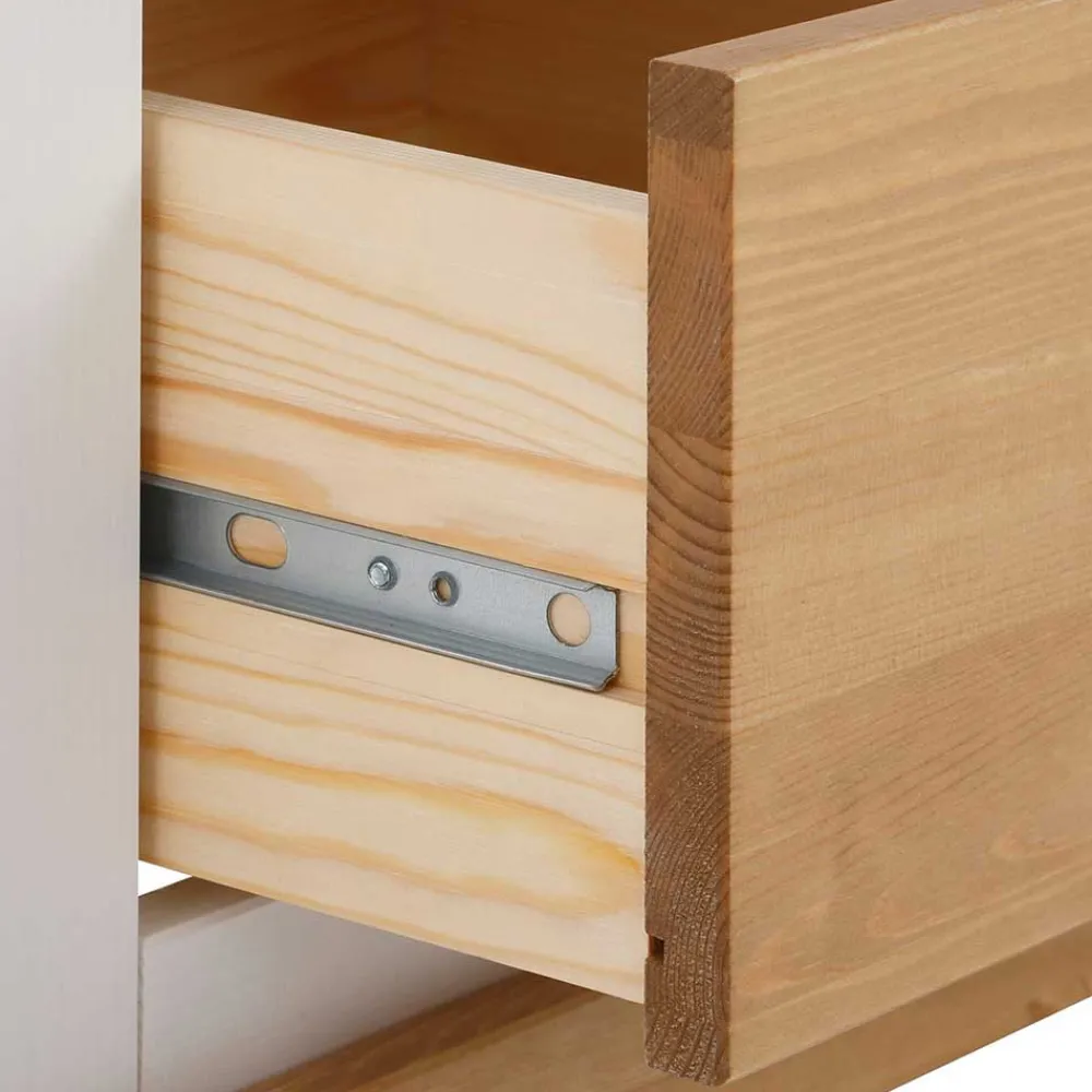 Wohnen Schränke<Garderobenschrank im Landhausstil zweifarbig - Axdonira