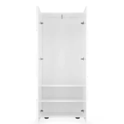 Wohnen Schränke<Garderobenschrank in Weiß hochglänzend - Castalla
