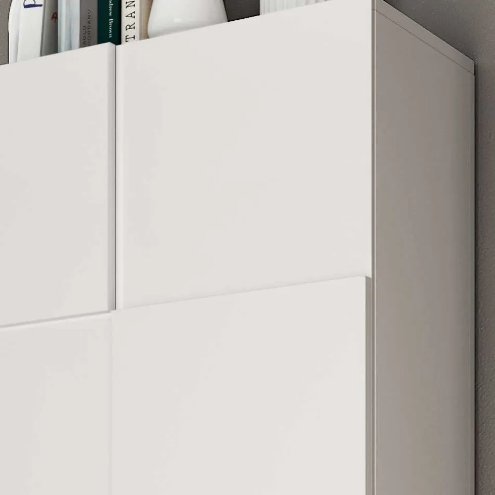 Wohnen Schränke<Garderobenschrank in Weiß hochglänzend - Castalla