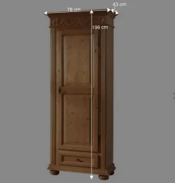 Wohnen Schränke<Garderobenschrank Terezza aus Fichte Massivholz
