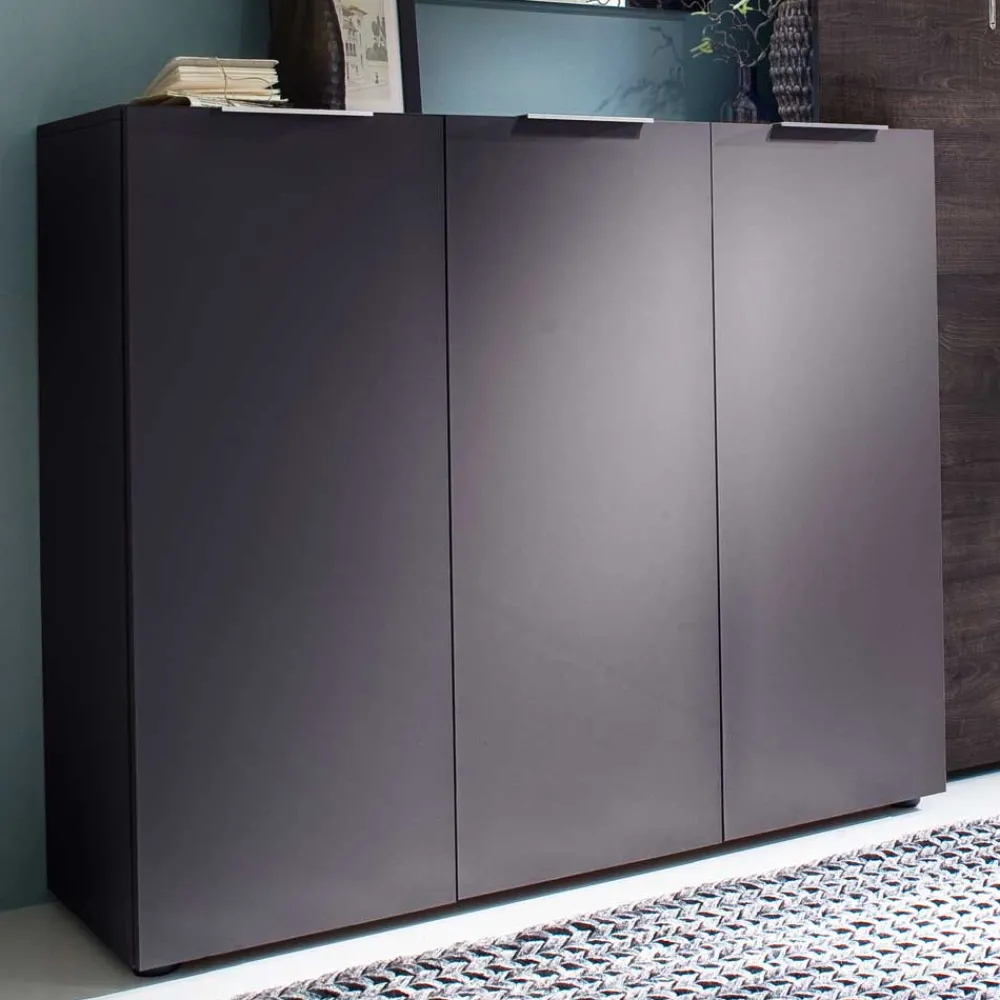 Wohnen Garderoben<Garderobenset Badija in Anthrazit Wenge Braun (dreiteilig)