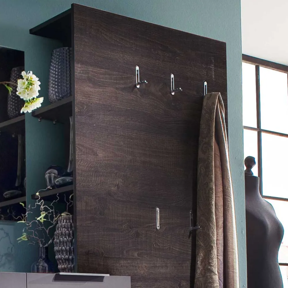 Wohnen Garderoben<Garderobenset Badija in Anthrazit Wenge Braun (dreiteilig)