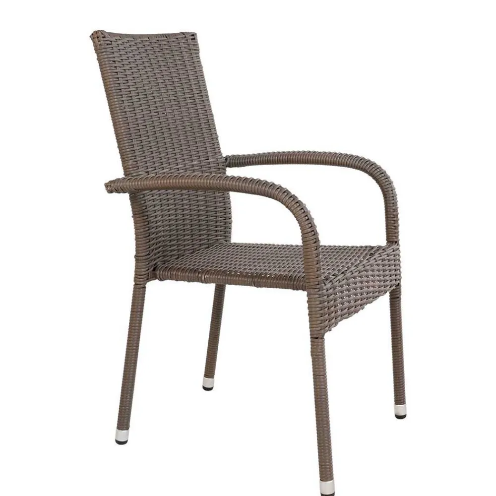 Wohnen Sitzgruppe<Garten Altholztisch Teak & Stühle - Bataia (siebenteilig)