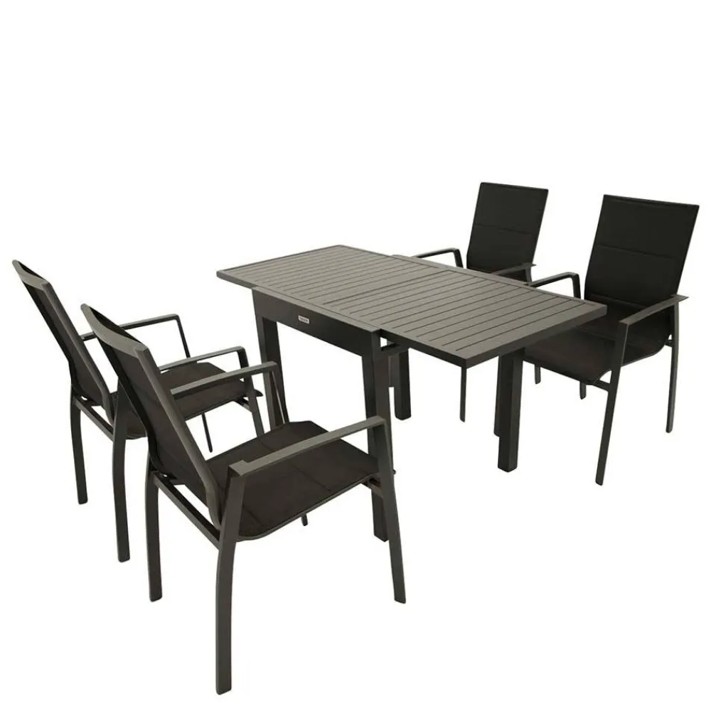 Wohnen Sitzgruppe<Garten Essgruppe modern - Potosia (fünfteilig)