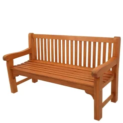 Wohnen Sitzbank<Garten Holzbank mit drei Sitzplätzen - Shanna