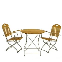 Wohnen Sitzgruppe<Garten Klapptisch & 2 Klappstühle - National (dreiteilig)