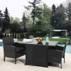 Wohnen Sitzgruppe<Garten Sitzgruppe aus grauem Polyrattan - Ambon (dreiteilig)