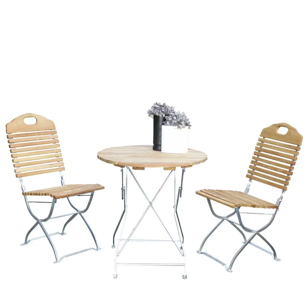Wohnen Sitzgruppe<Garten Sitzgruppe Juliama aus Robinie massiv (dreiteilig)