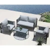 Wohnen Sitzgruppe<Garten Sofa & Sessel & Sofatisch - Seymean (vierteilig)